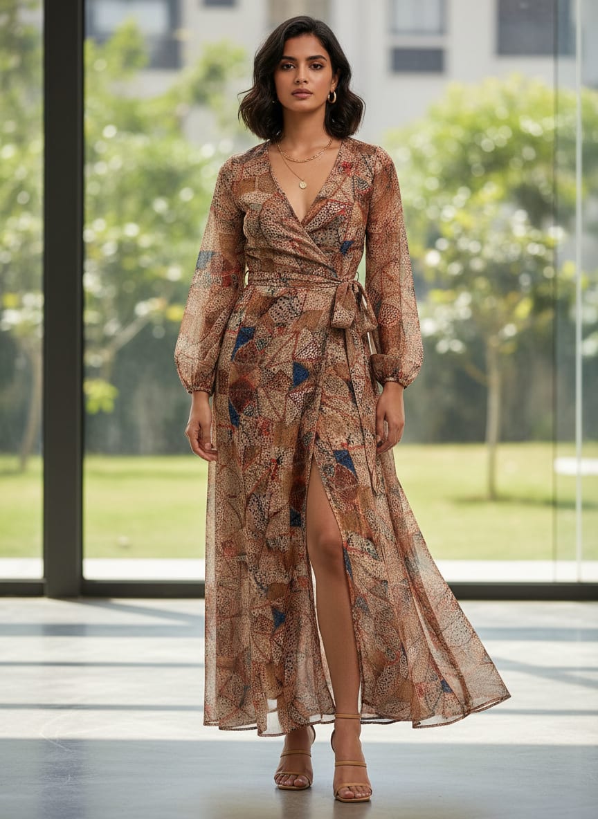 Clothes Pieces With Doted Pattern Digital Printed Fabric - Weightless