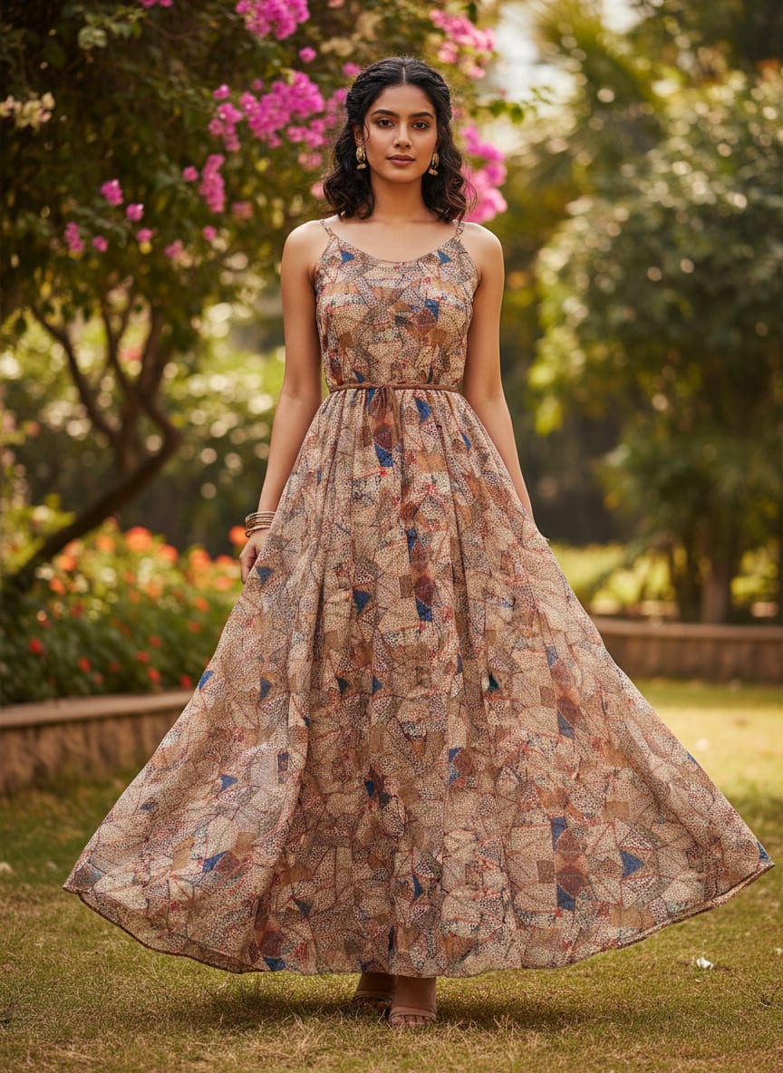 Clothes Pieces With Doted Pattern Digital Printed Fabric - Weightless