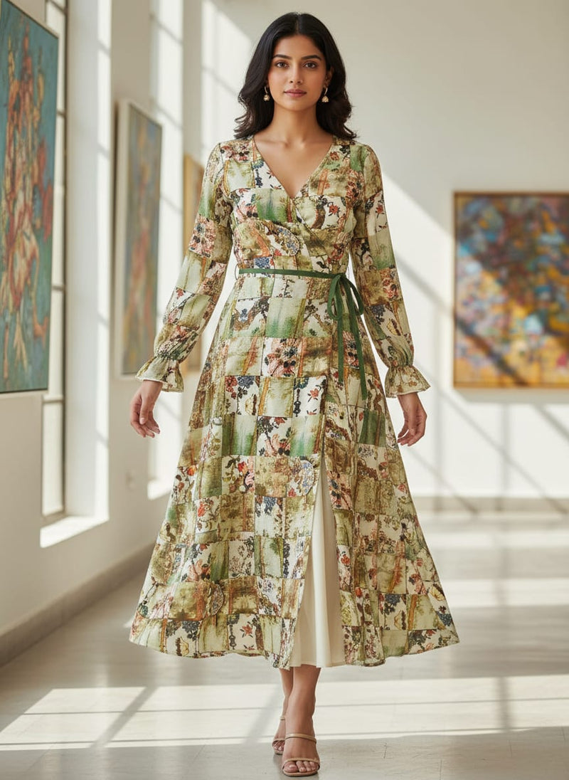 Coolest Multitype Of Design Digital Printed Fabric - Pure Georgette