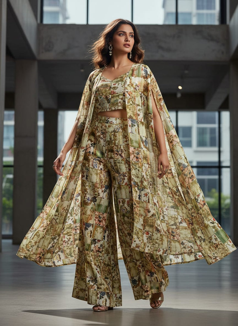 Coolest Multitype Of Design Digital Printed Fabric - Pure Georgette