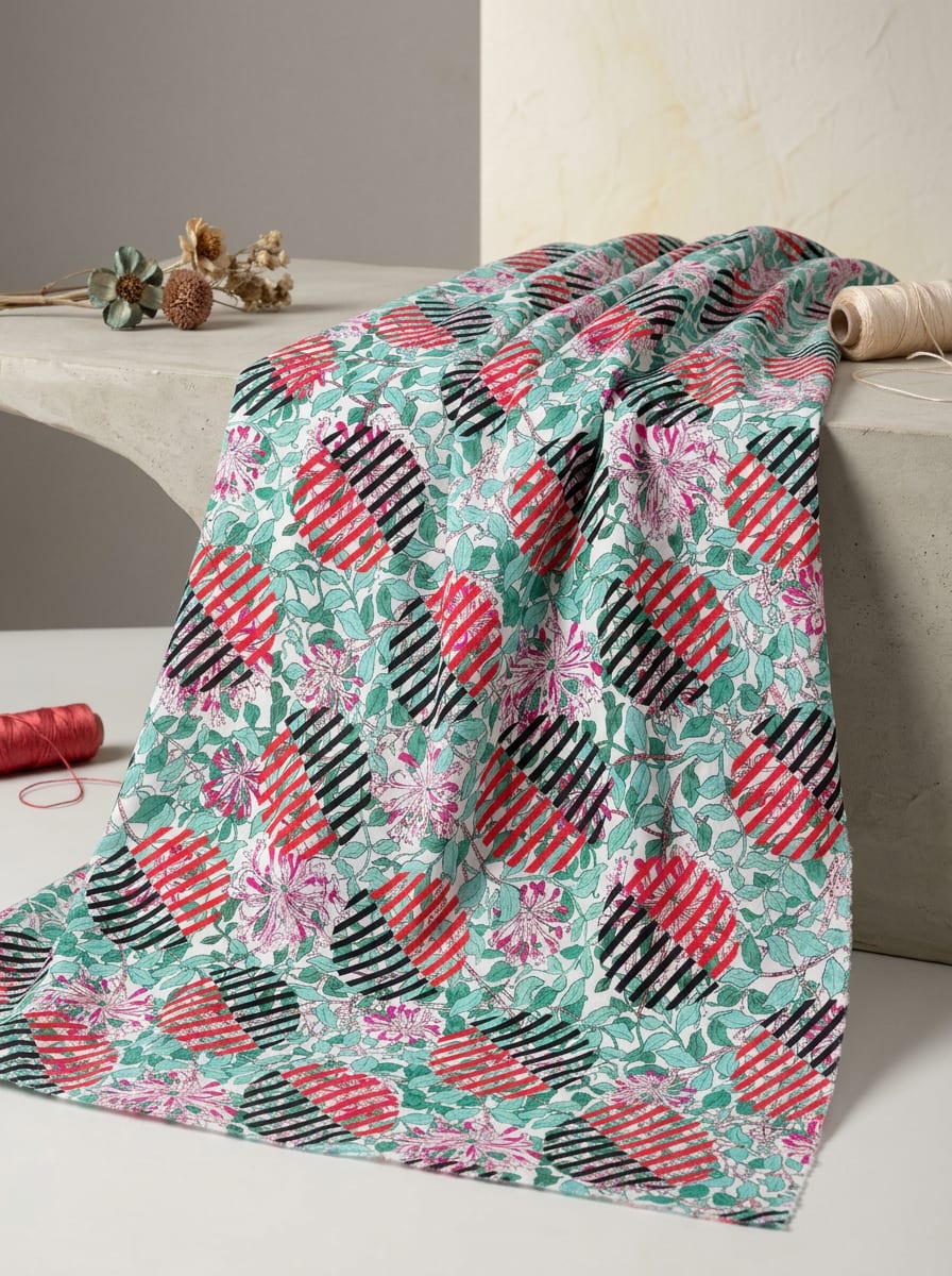 Where Bold Geometry Meets Botanical Grace