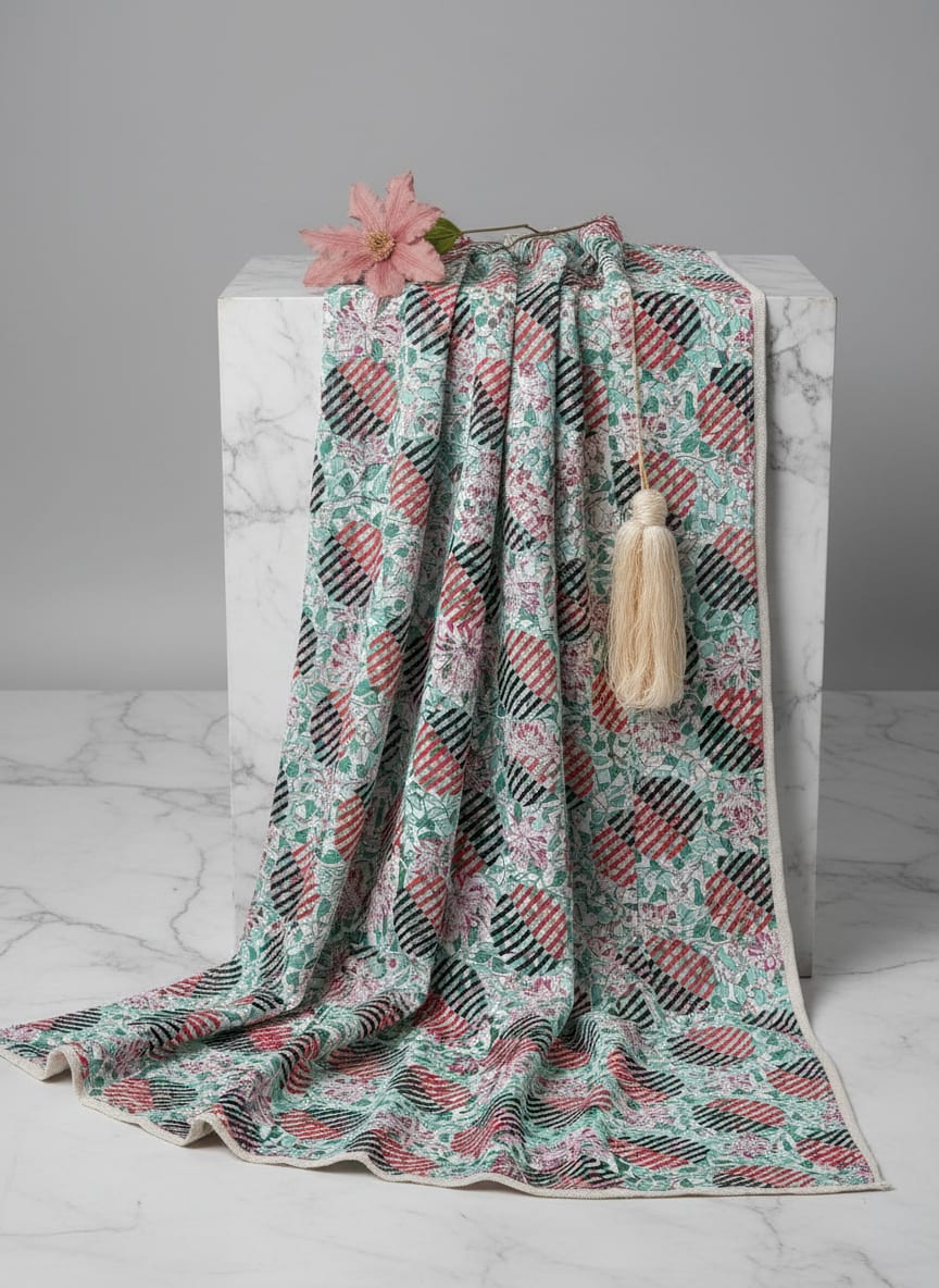 Where Bold Geometry Meets Soft Botanics