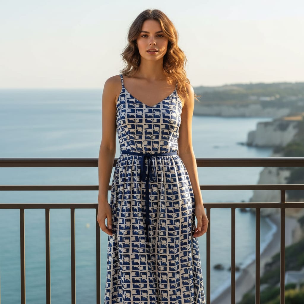 Preppy Paper Art Seamless Pattern Digital Printed Fabric