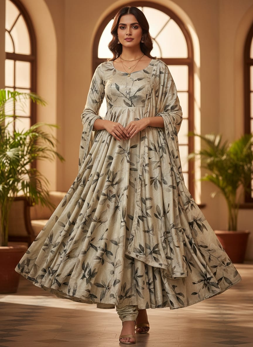 Beautiful Leave Digital Printed Fabric