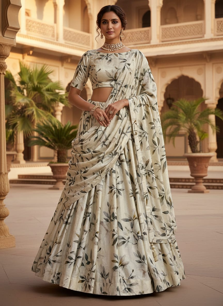 Beautiful Leave Digital Printed Fabric