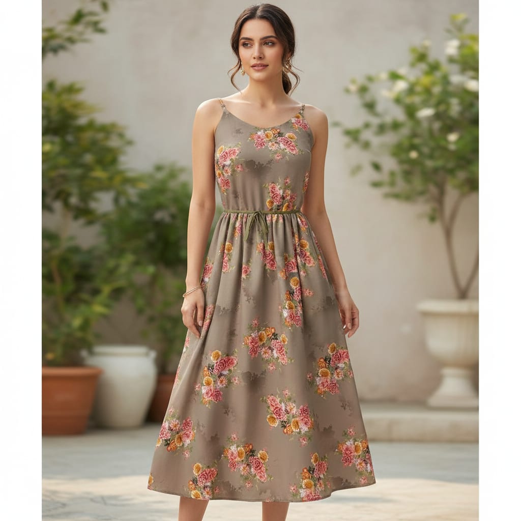 Fragrance Multitype Of Flower Digital Printed Fabric