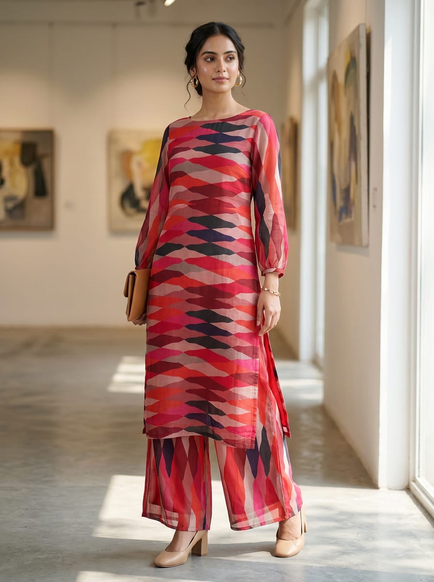 Where Abstract Waves of Colour Meet