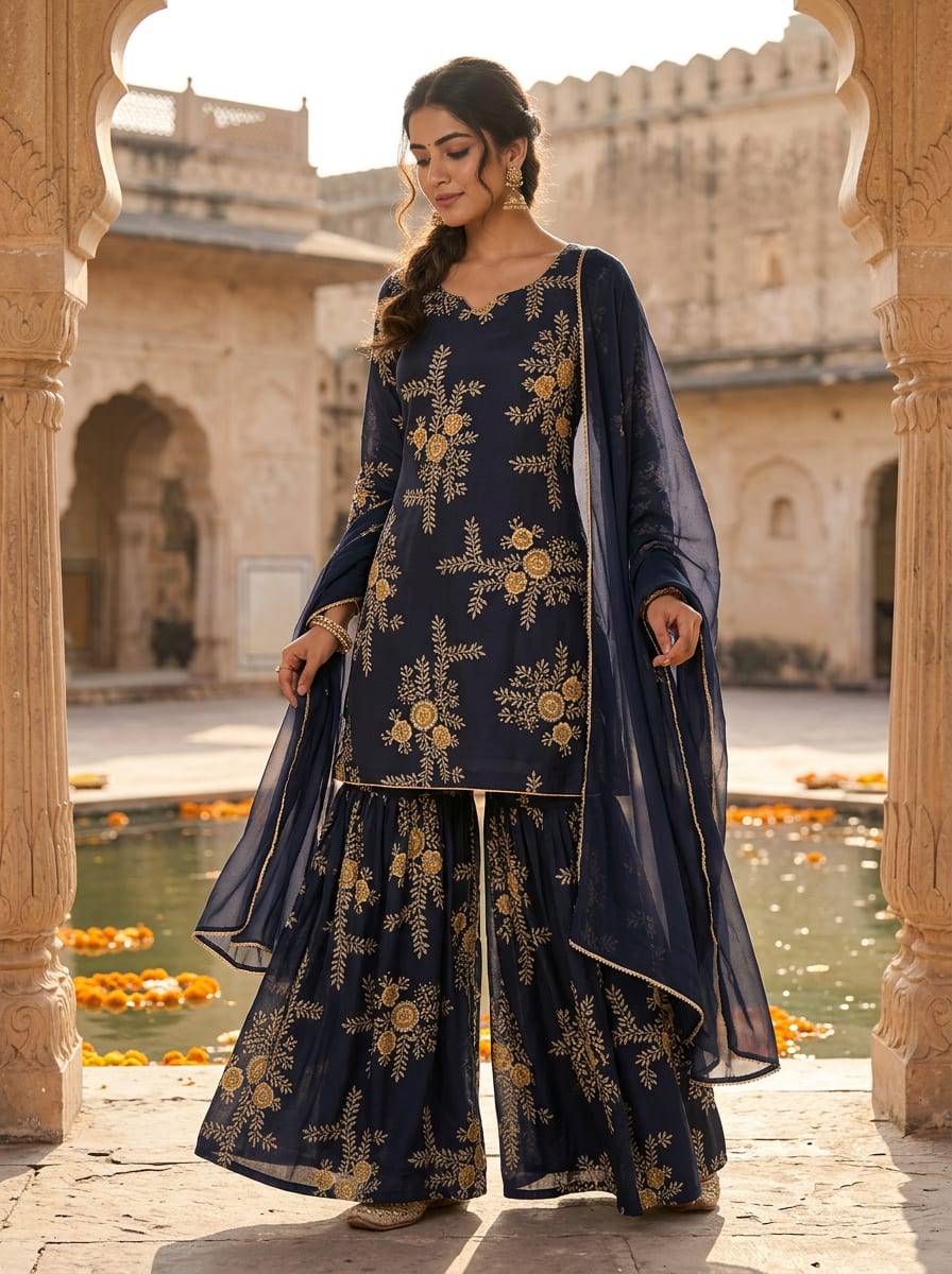 A Print That Glimmers Like Embroidery