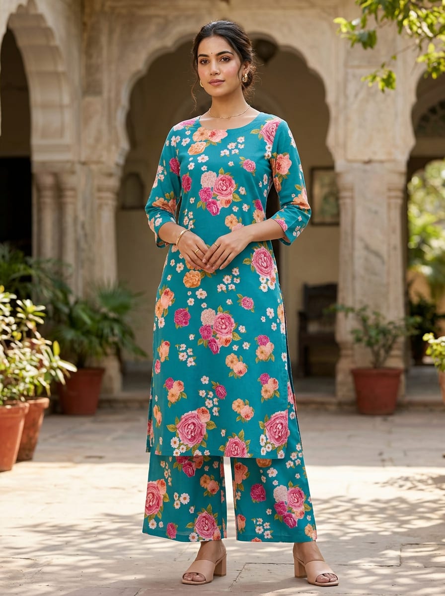 A Garden Party on Woven Cloth