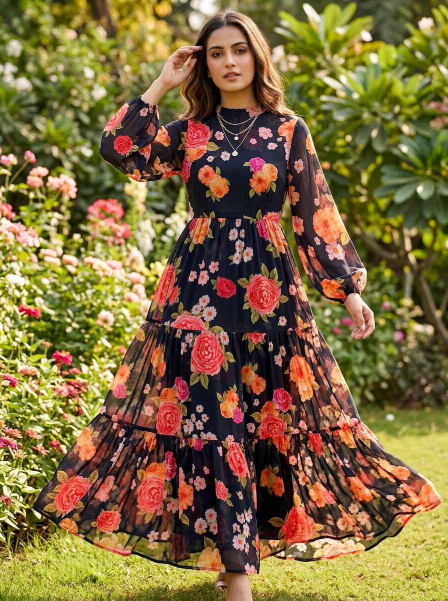 A Midnight Garden in Full Bloom