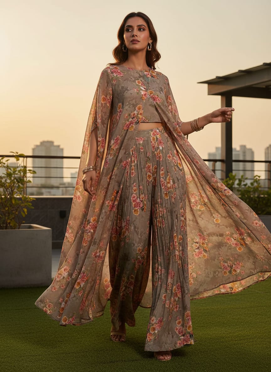 Fragrance Multitype Of Flower Digital Printed Fabric - Weightless