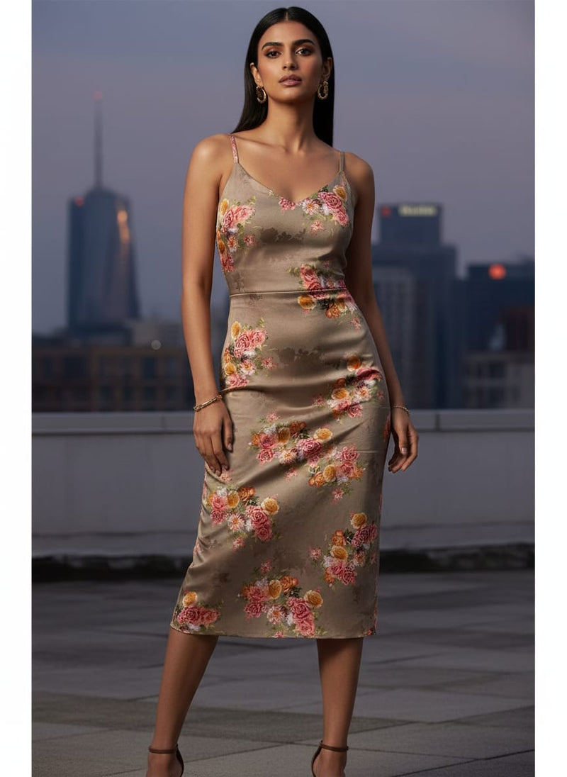 Fragrance Multitype Of Flower Digital Printed Fabric - Silk Crepe