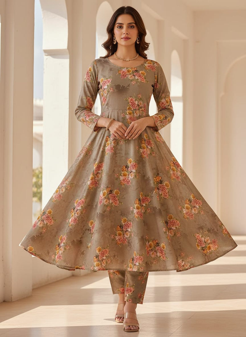 Fragrance Multitype Of Flower Digital Printed Fabric - Cotton
