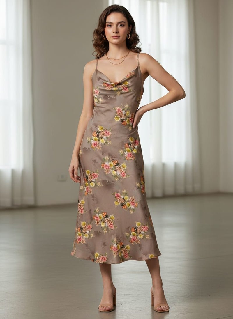 Lovely Yellow Roses With Jasmin Digital Printed Fabric - Japan Satin