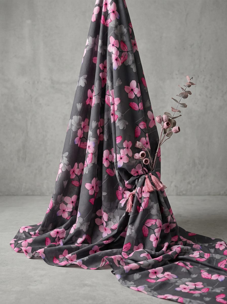A Pop of Pink on Cool Grey