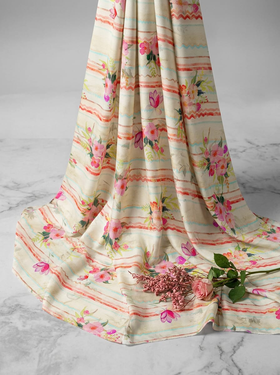 Where Painted Florals Meet Gentle Lines