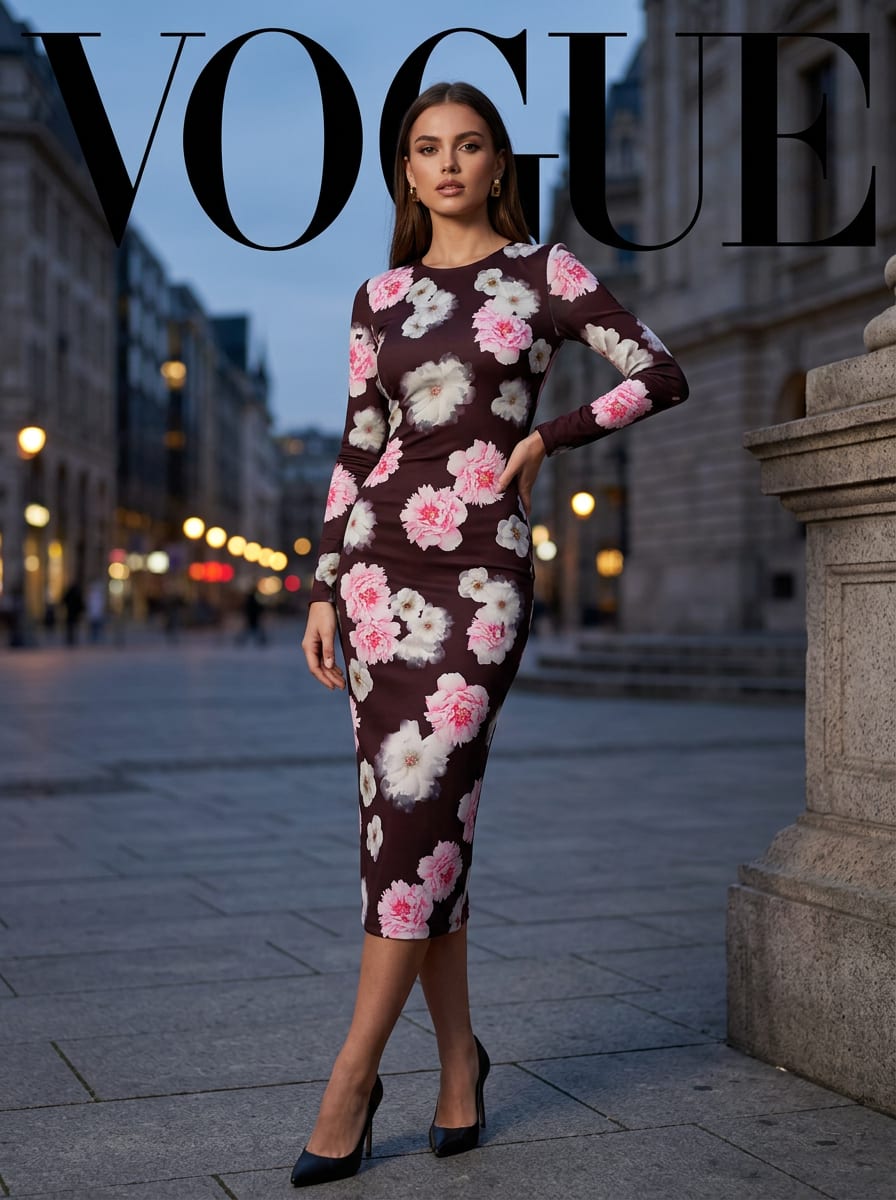 A Floral Print with Painterly Depth