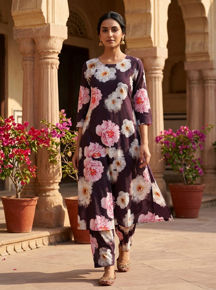 A Floral Print That Blooms After Dark