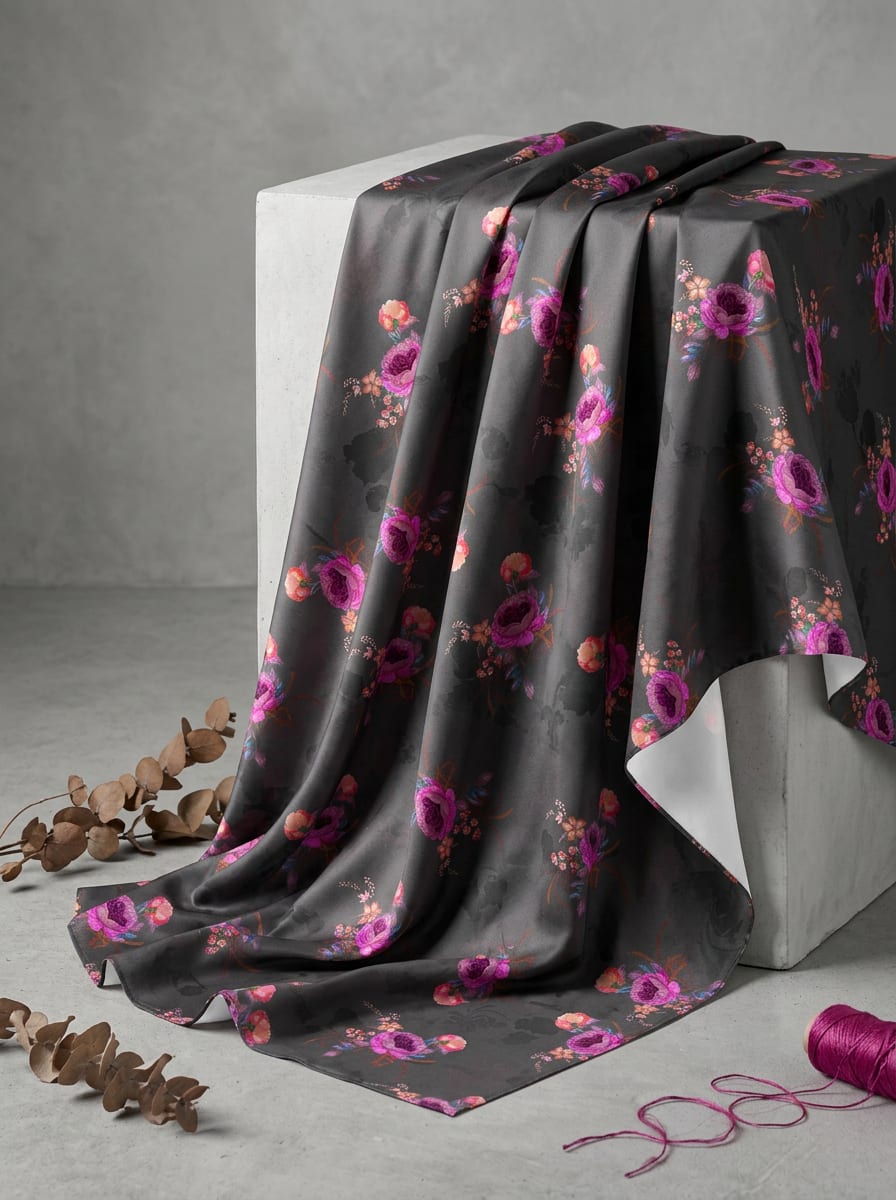 A Floral Print for Evening Elegance