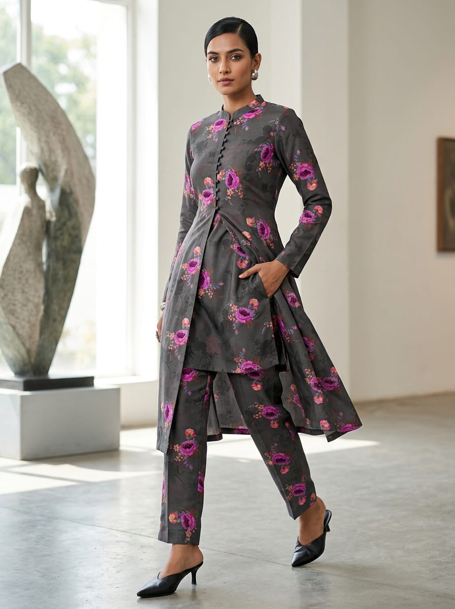 Where Moody Hues Meet Blooming Florals