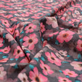 Buttercup Pink Floral Digital Printed Fabric - Pure Cotton – 70a0121copy2