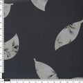 Leaves Print On Dark Grey Base Digital Printed Fabric – 70a0135copy2