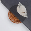 Leaves Print On Dark Grey Base Digital Printed Fabric – 70a0138copy2
