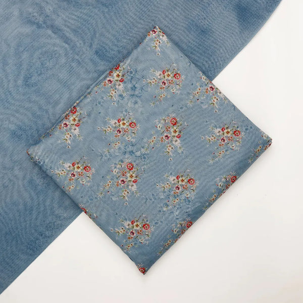 Chanderi Printed Fabric Set 5 Meters – 70a0180copy - alternate view