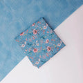 Blue Floral Chanderi Fabric Set 5 Meters – 70a0224copy2