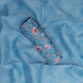 Blue Floral Chanderi Fabric Set 5 Meters – 70a0227copy2