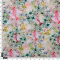 Chanderi Printed Fabric Set | 5 Meters | Multicolor Floral & Leaves – 70a0240copy2