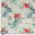 FAB VOGUE Studio Digital Printed Linen Fabric - Floral Pattern, White – 70a0553 copy