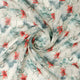 FAB VOGUE Studio Digital Printed Linen Fabric - Floral Pattern, White – 70a0554copy2