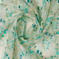 FAB VOGUE Studio Linen Digital Printed Polyester Fabric - White & Blue Floral – 70a0576copy2