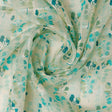 FAB VOGUE Studio Linen Digital Printed Polyester Fabric - White & Blue Floral – 70a0576copy2