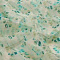 FAB VOGUE Studio Linen Digital Printed Polyester Fabric - White & Blue Floral – 70a0577copy2