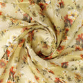 FAB VOGUE Studio Linen Look Digital Printed Polyester Fabric - Beige Floral – 70a0582copy2