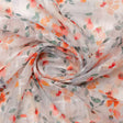 FAB VOGUE Studio Linen Look Digital Printed Polyester Fabric -  White Floral Print – 70a0620copy2
