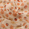 FAB VOGUE Studio Digital Printed Linen Look Polyester Fabric - Beige Autumn Leaves – 70a0653copy2