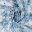 FAB VOGUE Studio Digital Printed Linen Fabric - Blue Floral, Polyester, 44 Inch – 70a0662copy2