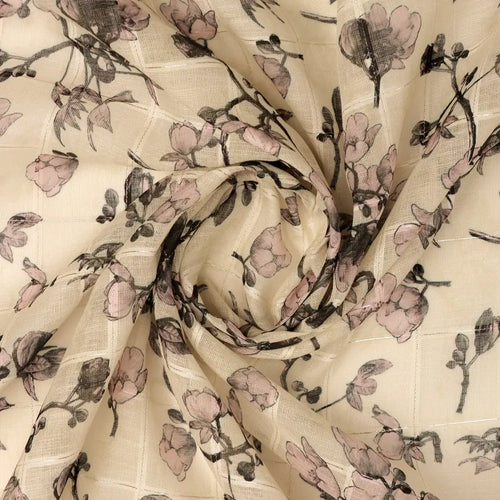 FAB VOGUE Studio Linen Look Digital Printed Polyester Fabric - Floral Pattern – 70a0698copy2