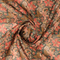 FAB VOGUE Studio Digital Printed Linen Fabric - Floral Pattern - Green – 70a0703copy2