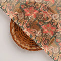 FAB VOGUE Studio Digital Printed Linen Fabric - Floral Pattern - Green – 70a0705copy2