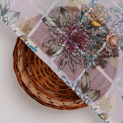 FAB VOGUE Studio Linen Digital Printed Fabric - Floral Pattern – 70a0715copy2