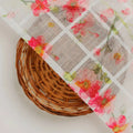 FAB VOGUE Studio Linen Look Digital Printed Polyester Fabric - White Floral – 70a0721copy2