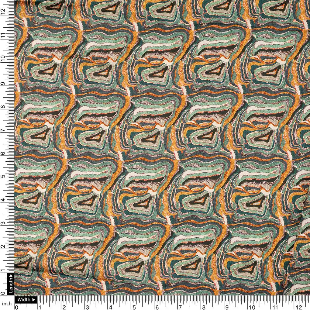 FAB VOGUE Studio Digital Printed Japan Satin Fabric - Green Marble – 70a4333copy2