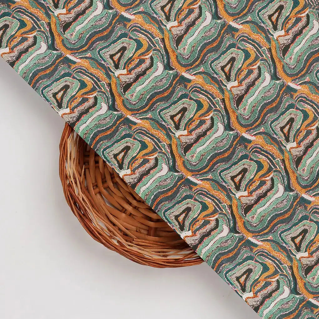 FAB VOGUE Studio Digital Printed Japan Satin Fabric - Green Marble – 70a4337copy2