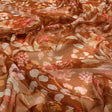FAB VOGUE Studio Digital Printed Brown Chiffon Fabric - Floral Design – 70a4374copy2