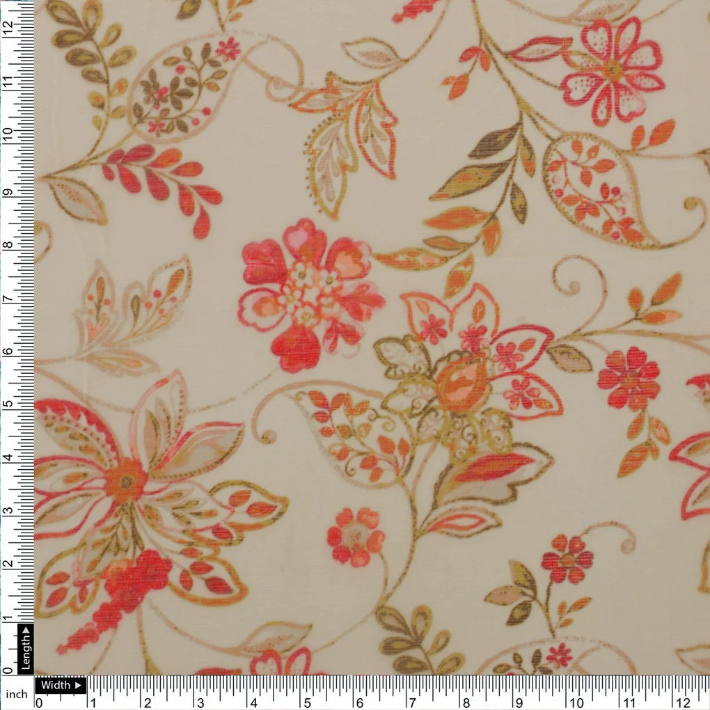 FAB VOGUE Studio Digital Printed Chiffon Fabric - Floral Print – 70a4388copy2