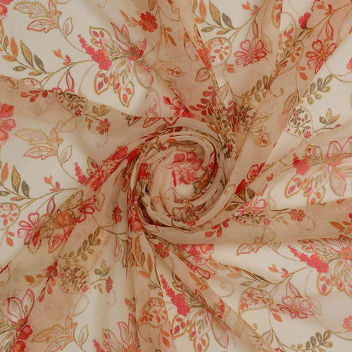 FAB VOGUE Studio Digital Printed Chiffon Fabric - Floral Print – 70a4389copy2